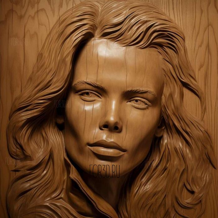 Kim Basinger 1 stl model for CNC